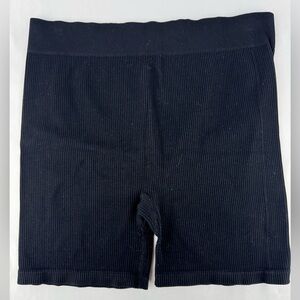 Temu Ribbed High Waist Athletic Shorts